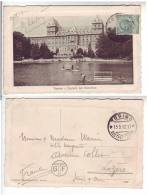Italia Cartolina 1912 Torino Castello Del Valentino Animata, Barche - Viaggiata Per Lozere France - Castello Del Valentino