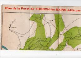 Sept12  Thonon Les Bains  Plan De La Forêt - Topographische Kaarten