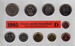 Deutschland 1995 Prägeanstalt D Stg 330€ Stempelglanz Kursmünzen-Satz Der Staatlichen Münze München Set Coin Of Germany - Münz- Und Jahressets