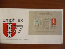 Olanda - 1977 - Annullo ""Amphilex 77"" - Mi Block 16 - Covers & Documents