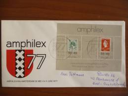 Olanda - 1977 - Annullo ""Amphilex 77"" - Mi Block 16 - Briefe U. Dokumente