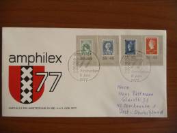 Olanda - 1977 - Annullo ""Amphilex 77"" - Mi N. 1101/04 - Covers & Documents