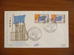 Francia - Consiglio D'Europa - 1969 - FDC - Mi N. 13/14 - Brieven En Documenten