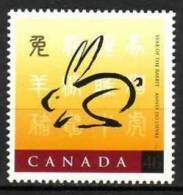 CANADA 1999 - Nouveau Calandrier Chinois, Année Du Lièvre - 1v Neufs // Mnh - Neufs