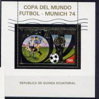 Guinée - Bloc Feuillet OR - Coupe Du Monde De Football 1974 Munich - 1974 – Westdeutschland