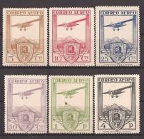 ES483-L4066TA. Spain Espagne.Aviones.CONGRESO FERROCARRILES  AEREO 1930 (Ed 483/8*)con Leve Charnela,MAGNIFICA - Unused Stamps