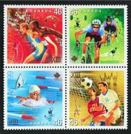 CANADA 1999 - Sports, Vélo, Basket, Handball Et Natation - 4v Neufs // Mnh - Unused Stamps