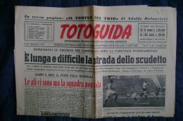 PBI/61 Giornale Sportivo/calcio - TOTOGUIDA 16/12/1956 : Torino :trio Baloncieri Libonati Rossetti - Sport