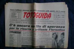 PBI/63 Giornale Sportivo/calcio - TOTOGUIDA 10/03/1957 : Fiorentina/scudetti Juventus-Inter-Milan - Sports