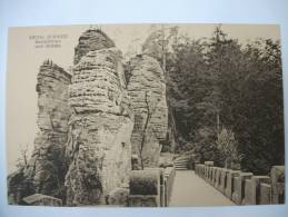 (1/2/60) AK Sächs. Schweiz "Basteifelsen Und -Brücke" - Bastei (sächs. Schweiz)