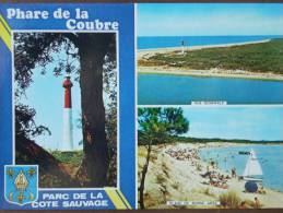 17 - LES MATHES - LA COUBRE - Phare De La Coubre - Vue Générale - Plage De Bonne Anse. (Multivues) - Les Mathes