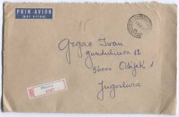 ROMANIA - Hirsova, Registered Letter, Air Mail, 1972. - Usado