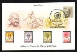 INDIA 2009  Mahatma Gandhi First Day Issue Card  #  11380   Indien Inde - Mahatma Gandhi