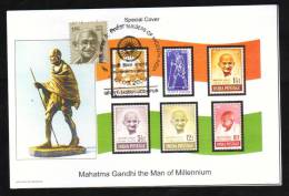 INDIA 2009  Mahatma Gandhi First Day Issue Card  #  11379   Indien Inde - Mahatma Gandhi