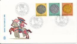 Luxembourg FDC 5-3-1980 OLD COINS With Cachet Not Complete - FDC