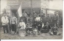 Cuisine De SAINT MAMMES - 1914 - Groupe De Soldats - CARTE PHOTO - Saint Mammes