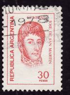 ARGENTINE 1977  -  YT 1086  -   Jose San Martin  -- Oblitéré - Used Stamps