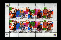 AUSTRALIA - 1999  CHILDREN'S TELEVISION SHEETLET  MINT NH - Blocks & Sheetlets