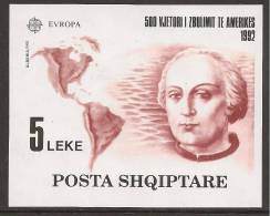 ALBANIA - EUROPA 1992 - 500. ANIV. DESCUBRIMIENTO AMERICA .- BF NUEVA - 1992