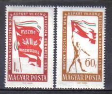 AP823 - UNGHERIA 1959 , Serie N. 1325/1326  *** Partito Socialista - Nuovi