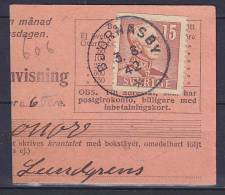 ## Sweden Clip Deluxe BJÖRNASBY 1942 Cancel !! - Briefe U. Dokumente