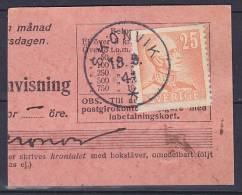 ## Sweden Clip Deluxe SKÖNVIK 1942 Cancel !! - Cartas & Documentos