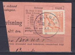 ## Sweden Clip Deluxe HÄLLNÄS 1941 Cancel !! - Cartas & Documentos
