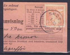 ## Sweden Clip Deluxe SMEDBY 1941 Cancel !! - Storia Postale