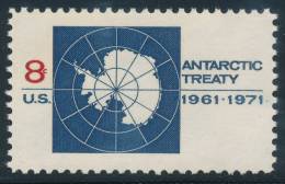 USA UNITED STATES 1971, 10th Anniv Of Antarctic Treaty, Set Of 1v** - Traité Sur L'Antarctique