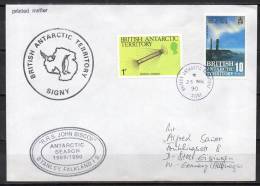 British Antartic Territory - Lettre - RRS John Biscoe - 1990 - Briefe U. Dokumente