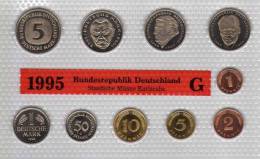 Deutschland 1995 Prägeanstalt G Stg 330€ Stempelglanz Kursmünzensatz Der Staatlichen Münze Karlsruhe Set Coin Of Germany - Münz- Und Jahressets