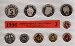 Deutschland 1996 Prägeanstalt J Stg 50€ Stempelglanz Kursmünzensatz Der Staatlichen Münze In Hamburg Set Coin Of Germany - Ongebruikte Sets & Proefsets