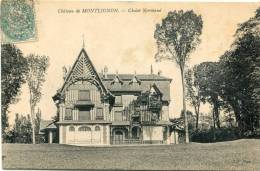 CPA 91 CHATEAU DE MONTLIGNON CHALET NORMAND Plan Rare - Montlignon