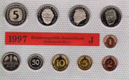 Deutschland 1997 Prägeanstalt J Stg 35€ Stempelglanz Kursmünzensatz Der Staatlichen Münze In Hamburg Set Coin Of Germany - Mint Sets & Proof Sets