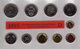 Deutschland 1997 Prägeanstalt D Stg 35€ Stempelglanz Kursmünzensatz Der Staatlichen Münze In München Set Coin Of Germany - Ongebruikte Sets & Proefsets