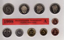 Deutschland 1998 Prägeanstalt A Stg 35€ Stempelglanz Kursmünzensatz Der Staatlichen Münze In Berlin Set Coin Of Germany - Mint Sets & Proof Sets
