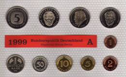 Deutschland 1999 Prägeanstalt A Stg 35€ Stempelglanz Kursmünzensatz Der Staatlichen Münze In Berlin Set Coin Of Germany - Ongebruikte Sets & Proefsets