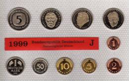 Deutschland 1999 Prägeanstalt J Stg 35€ Stempelglanz Kursmünzensatz Der Staatlichen Münze In Hamburg Set Coin Of Germany - Mint Sets & Proof Sets