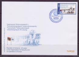 Armenia 2012, 20years In The Organization For Security And Co-operationin Europe - FDC - Institutions Européennes