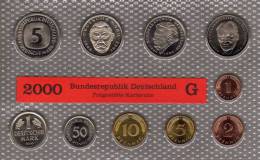 Millenium-Satz Deutschland 2000 Prägeanstalt G Stg 45€ Stempelglanz Der Staatlichen Münze Karlsruhe Set Coin Of Germany - Ongebruikte Sets & Proefsets