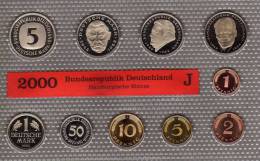 Millenium-Satz Deutschland 2000 Prägeanstalt J Stg 45€ Stempelglanz Der Staatlichen Münze In Hamburg Set Coin Of Germany - Ongebruikte Sets & Proefsets