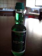 Menta Liquore: Bottiglia Mignon Tappo Plastica. Distillerie Tombolini Stabilimento Loreto - Licor Espirituoso