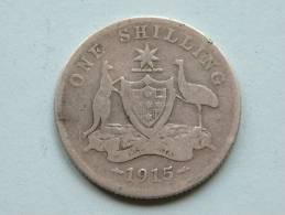 1915 - ONE SHILLING / KM 26 ( Uncleaned - For Grade, Please See Photo ) ! - Shilling