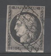 Cérès N° 3a Avec Oblitération Grille De 1849  TTB - 1849-1850 Cérès