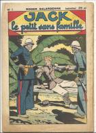 Fascicule -  "Jack", Le Petit Sans Famille - N° 1 - Roger Salardenne - L´Attaque Du Train - 1900 - 1949