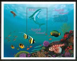 1998 Isola Norfolk Vita Marina Marine Life Pesci Fish Fische Poissons Block MNH** Po129 - Other & Unclassified