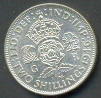 GREAT BRITAIN , FLORIN 1946 , SILVER - J. 1 Florin / 2 Schillings