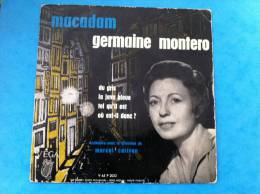 DISQUE 45 T GERMAINE MONTERO DU GRIS LA JAVA BLEUE - Andere & Zonder Classificatie