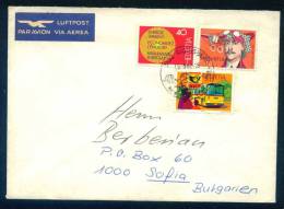 114308 / Envelope 1982 RIGGISBERG , TOURISM , POST BUS , AEROPLANE OSCAR BIDER Switzerland Suisse Schweiz Zwitserland - Busses