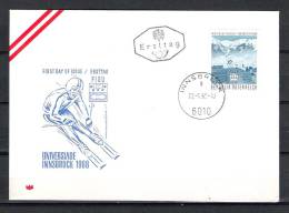 REPUBLIK ÖSTERREICH , 22/01/1968, First Day Of Issue Universiade  - INNSBRUCK  (GA1406) - Hiver 1968: Grenoble